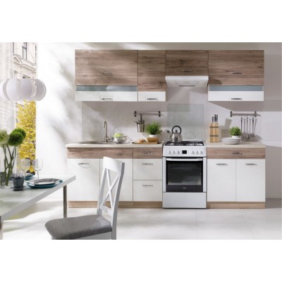 Virtuvės komplektas FD ECONO B PLUS BASIC 270 su stalviršiu Virtuvės komplektas FD ECONO B PLUS BASIC 270 su stalviršiu